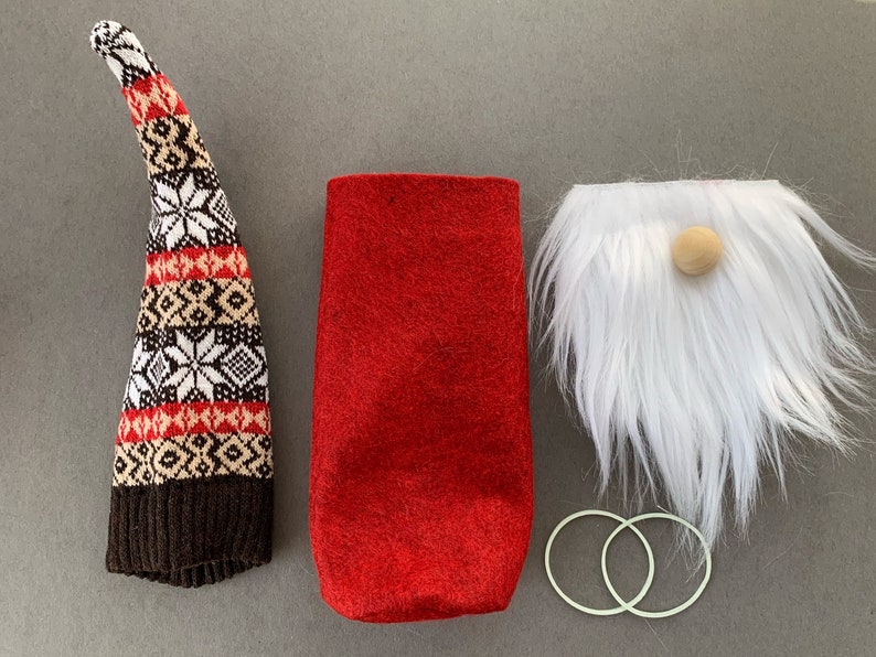 Make Your Own Christmas Gnome Nosew DIY Craft Kit Precut Etsy