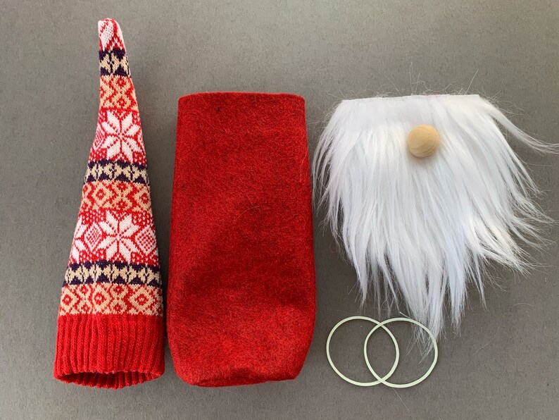 Make Your Own Christmas Gnome Nosew DIY Craft Kit Precut Etsy