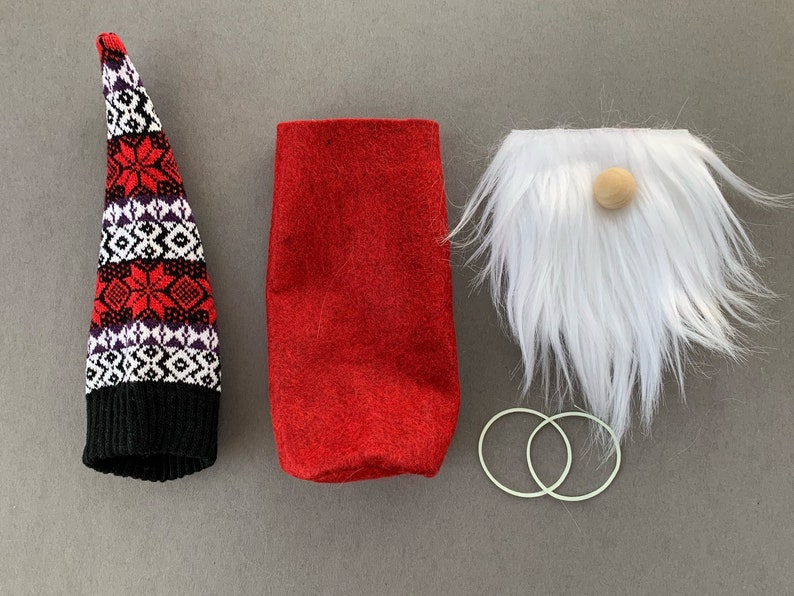 Make Your Own Christmas Gnome Nosew DIY Craft Kit Precut Etsy