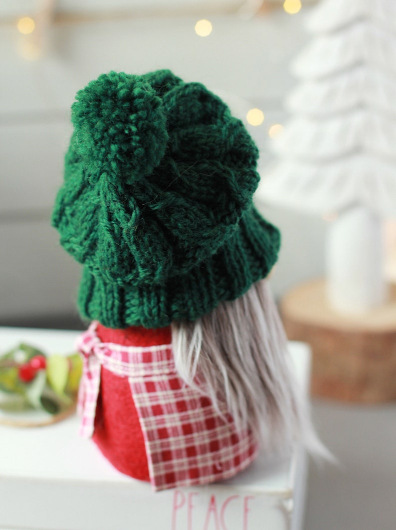 KNITTING PATTERN Skier hat for gnomes and toys, DIY tutorial, pdf file for instant download image 7