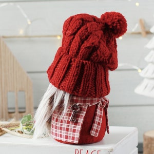 KNITTING PATTERN Skier hat for gnomes and toys, DIY tutorial, pdf file for instant download image 3