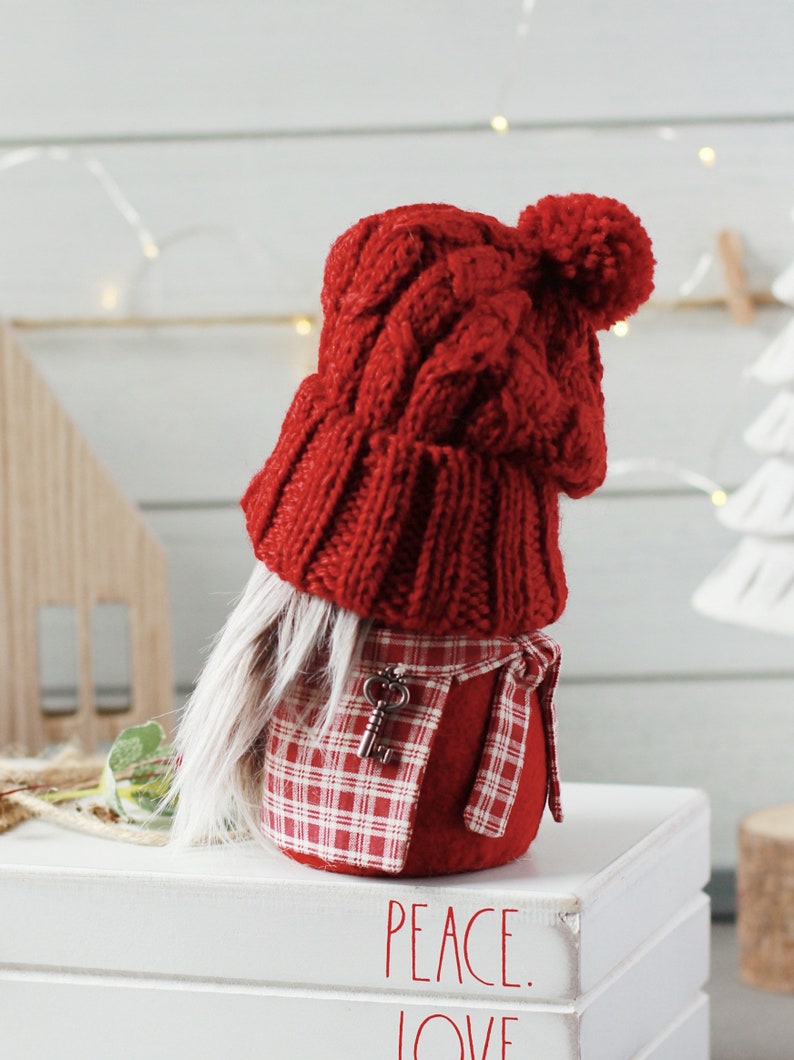 KNITTING PATTERN Skier hat for gnomes and toys, DIY tutorial, pdf file for instant download image 3