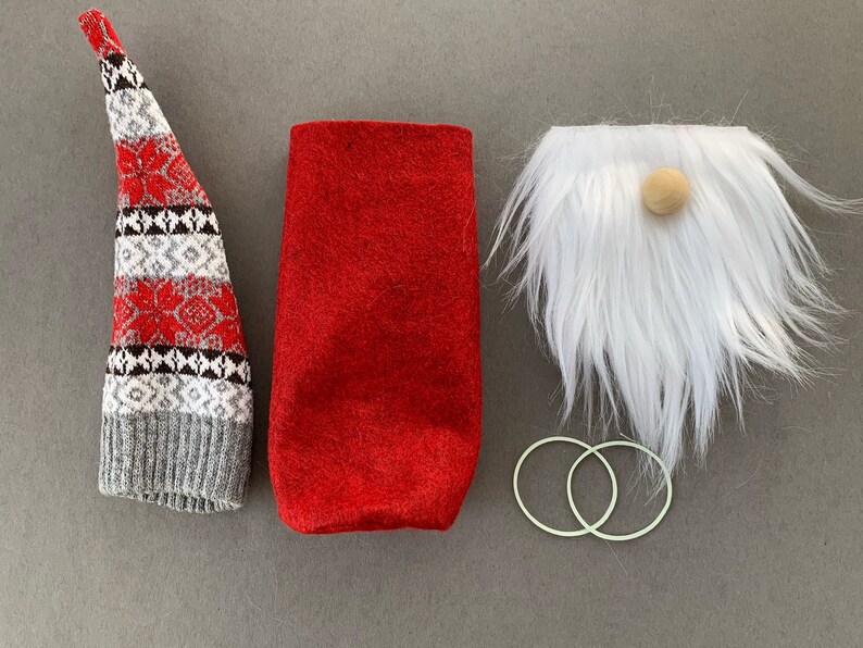 Make Your Own Christmas Gnome Nosew DIY Craft Kit Precut Etsy