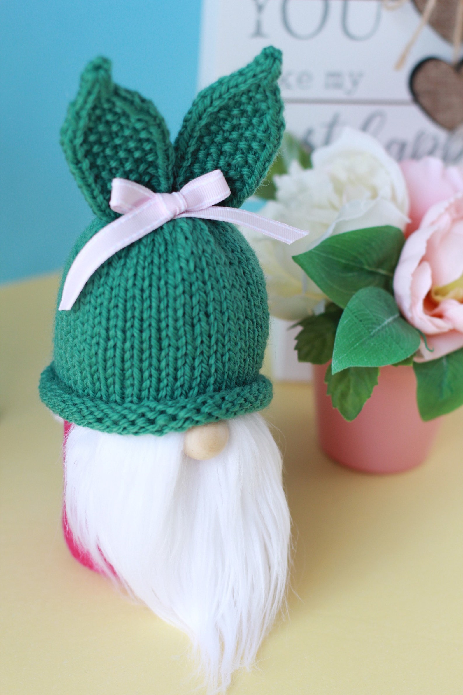NEW Knitting Pattern Bunny Ears Hat for Handmade Gnomes Etsy