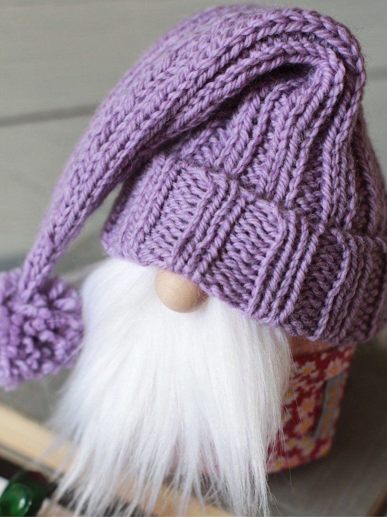 GNOME slouchy hat knitting pattern for instant download Etsy