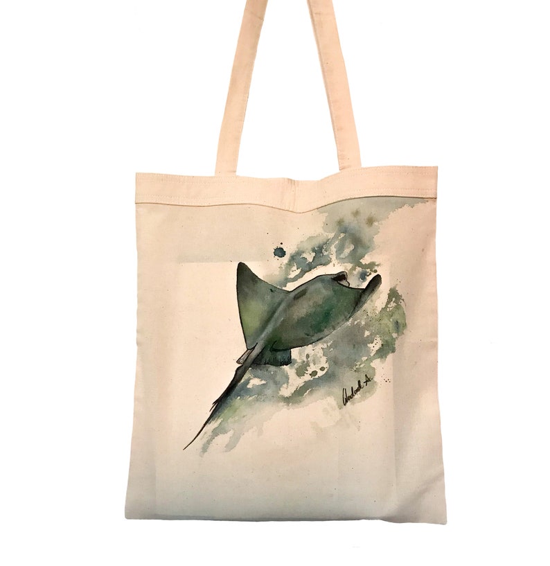 Eco Bag 100/% Sea Life Ray Fish