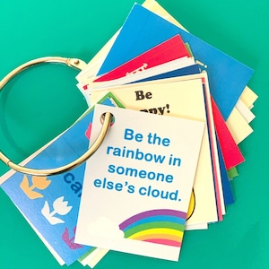 Positive Gedanken druckbare Karten, Positivitätskarten, Ermutigungskarten, Affirmationskarten, Glückskarten, Positive Erinnerungen, Minikarten