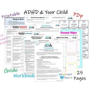 Guía para padres sobre el TDAH, libro de ejercicios para ayudar a su hijo o adolescente con el TDAH, trastorno por déficit de atención e hiperactividad para niños, soluciones y consejos para el hogar