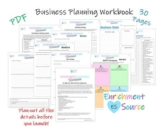 Pasta de trabalho do planejador de negócios, planejador de negócios iniciais, avaliar negócios, planejador empreendedor, avaliação de ideias de negócios, pacote para pequenas empresas