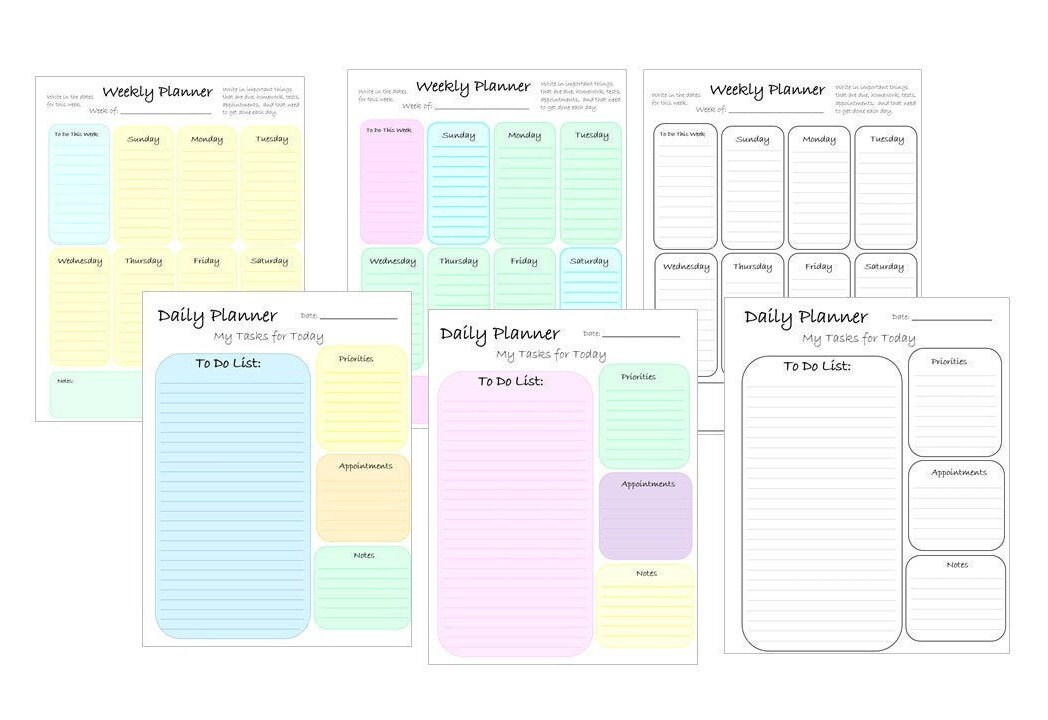 Printable Student Planner Bundle, School Planner, Yearly, Weekly ...
