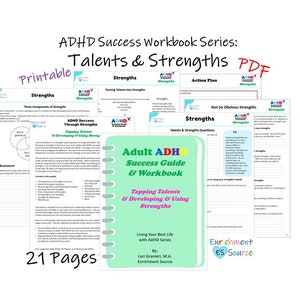 Dorośli z ADHD: odkrywanie talentów, rozwijanie mocnych stron, doskonalenie mocnych stron, podręcznik sukcesu, porady dotyczące ADHD oparte na mocnych stronach, przewodnik dla dorosłych po rozwoju