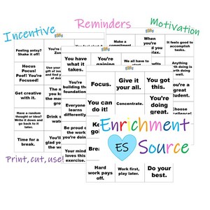 Peut inclure: Un tableau imprimable color&eacute; avec les mots "Incentive", "Rappels" et "Motivation" en haut. Le tableau est divis&eacute; en trois colonnes, chacune avec un th&egrave;me diff&eacute;rent. La premi&egrave;re colonne contient des phrases comme "Vous vous sentez agit&eacute; ? Secouez-vous !" et "Hocus Pocus ! Paf ! Vous &ecirc;tes concentr&eacute; !" La deuxi&egrave;me colonne contient des phrases comme "Vous &ecirc;tes en train de gagner" et "Vous pouvez le faire !" La troisi&egrave;me colonne contient des phrases comme "C'est agr&eacute;able de r&eacute;aliser des t&acirc;ches." et "Vous avez &ccedil;a."