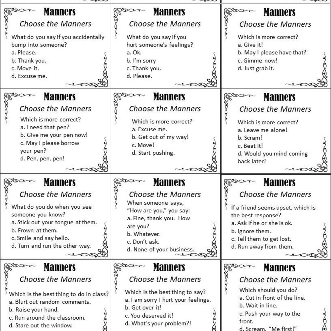 73 Manners Flash Cards Ideas In 2021 Flashcards Manne vrogue.co