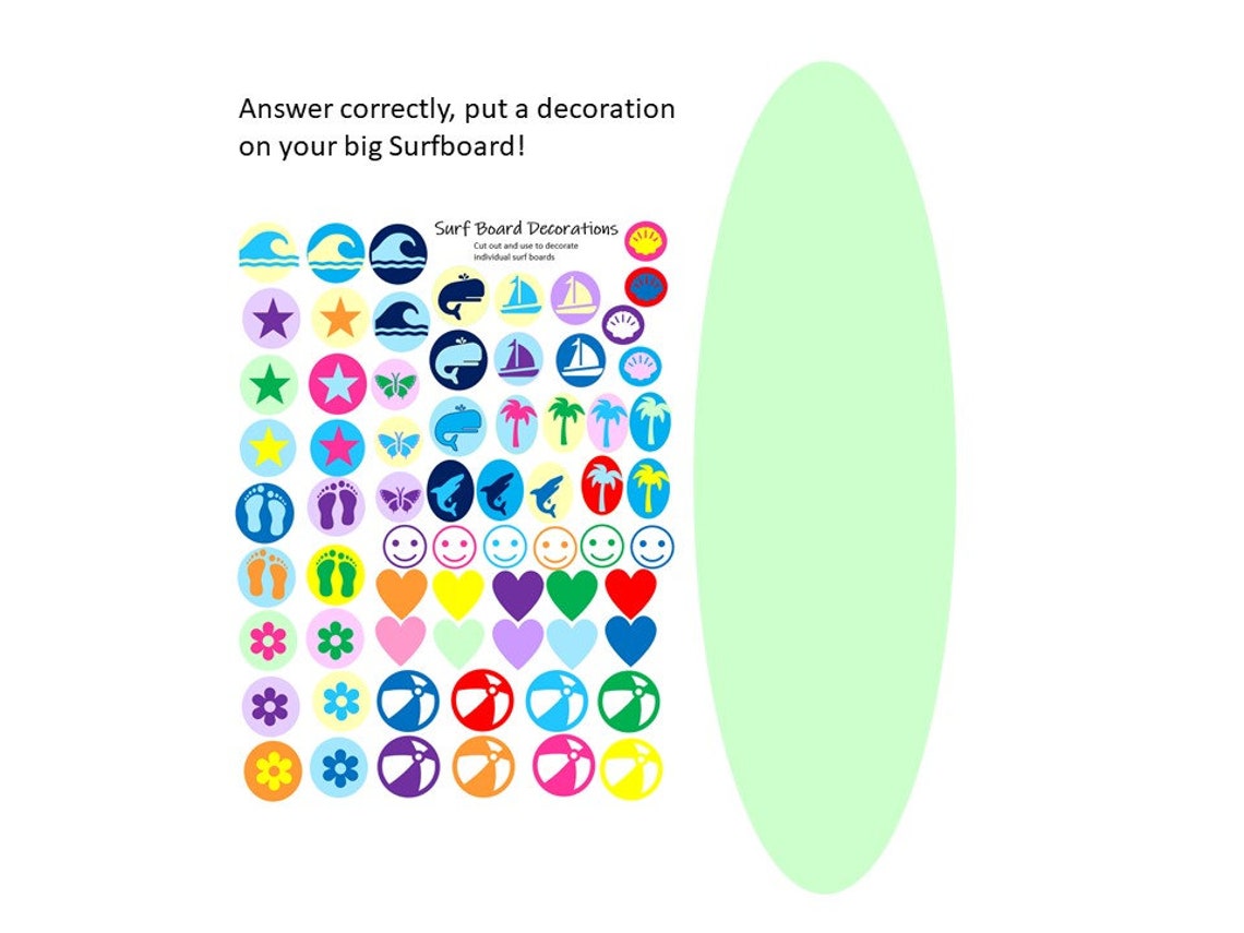 Kids Problem Solving Game, Solution Surfers Printable Learning Activity ...