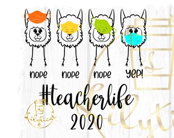 Download A Whole Llama Learning Going On Svg Teacher Svg School Etsy