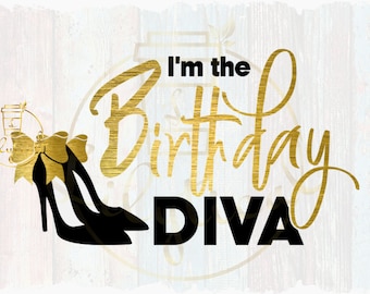 Download Birthday Diva Svg Etsy