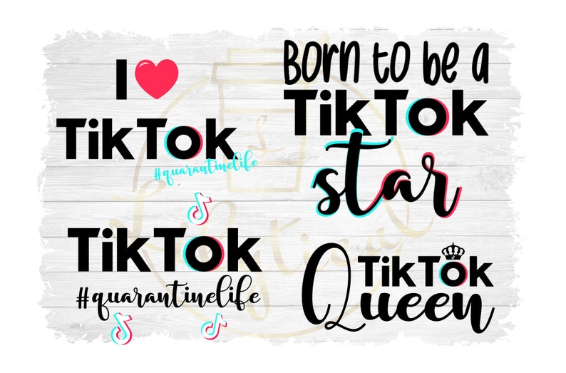 Tiktok bundle/ tiktok svg / born to be a tiktok queen svg ...