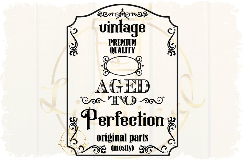 Download Aged To Perfection Svg Vintage Svg Htv Cutfile Vintage Birthday Svg Original Parts Svg Classic Png Clip Art Art Collectibles