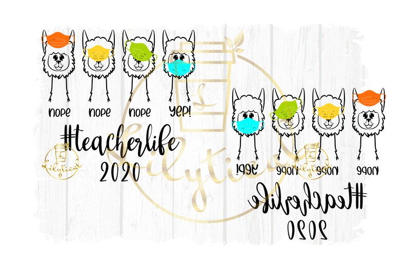 Download Teacher llama svg teacher life 2020 svg back to school | Etsy