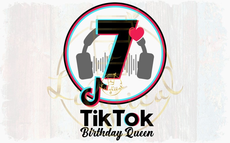 Download My 7th birthday tiktok svg/ birthday queen tiktok svg / | Etsy