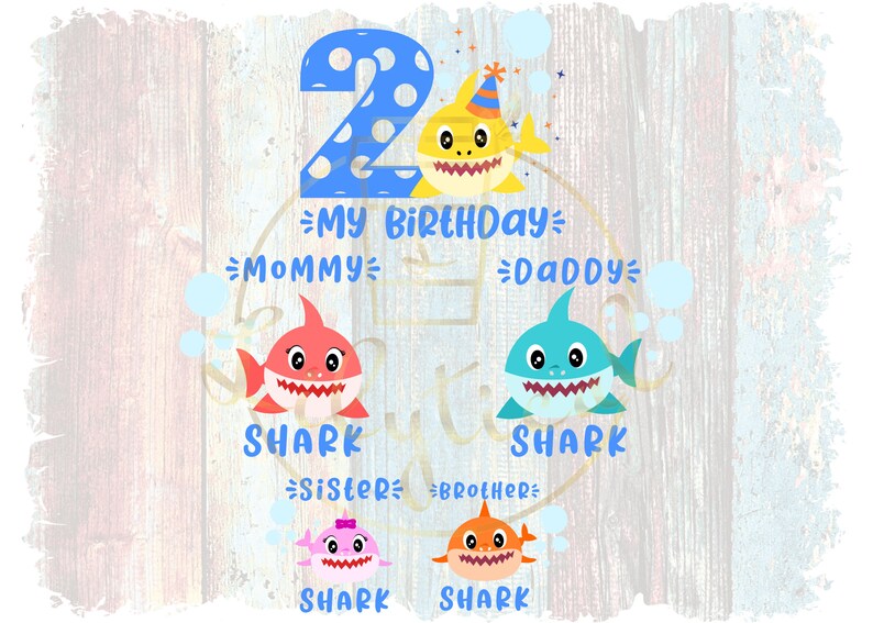 Free Free 313 Baby Shark 2Nd Birthday Svg Free SVG PNG EPS DXF File