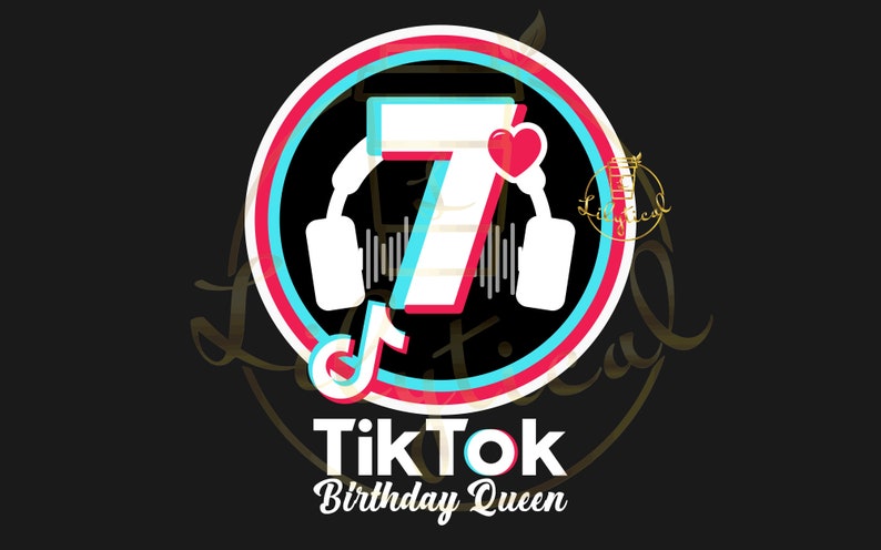 My 7th birthday tiktok svg/ birthday queen tiktok svg / | Etsy