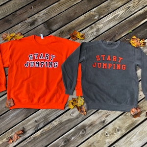 START JUMPING Crewneck - Virginia Tech Crewneck, Hokies Crewneck, Blacksburg Crewneck, Virginia Tech, Hokies, Blacksburg, BBURG, Swva