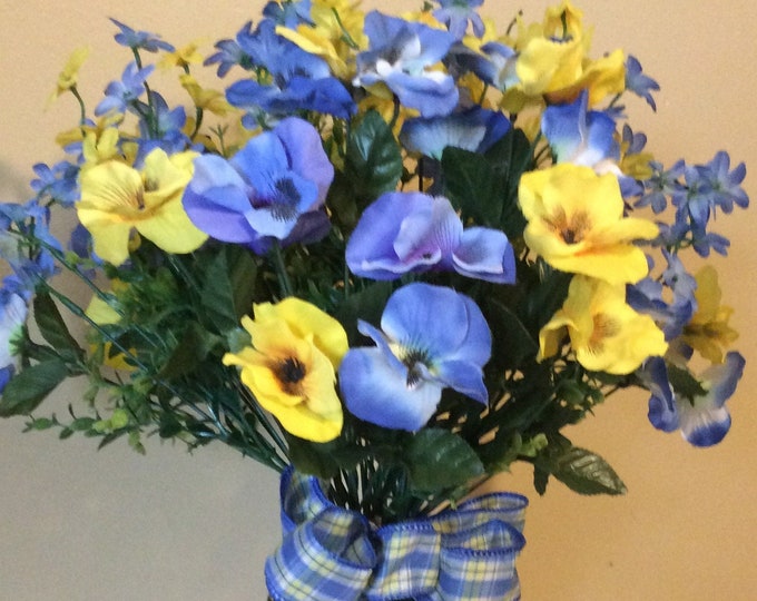 Father's Day Graveside Flowers Birthday Memorial Flowers Etsy