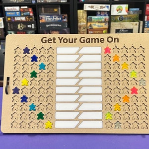 Juego de mesa de desafío 20x5 con Meeple acrílico
