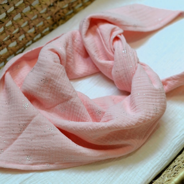 Grand foulard rose