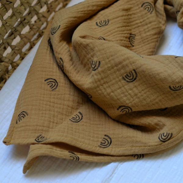 Grand foulard camel