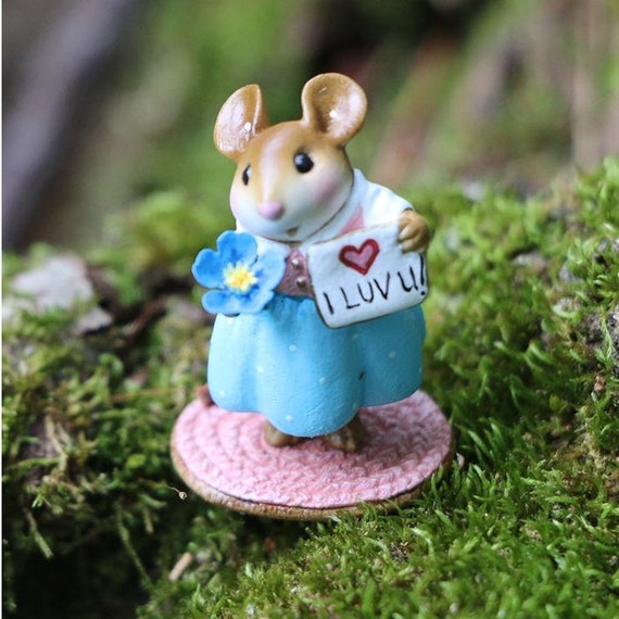 WE FOREST FOLK 小さなネズミのキューピッド 1983 ハンドメイド