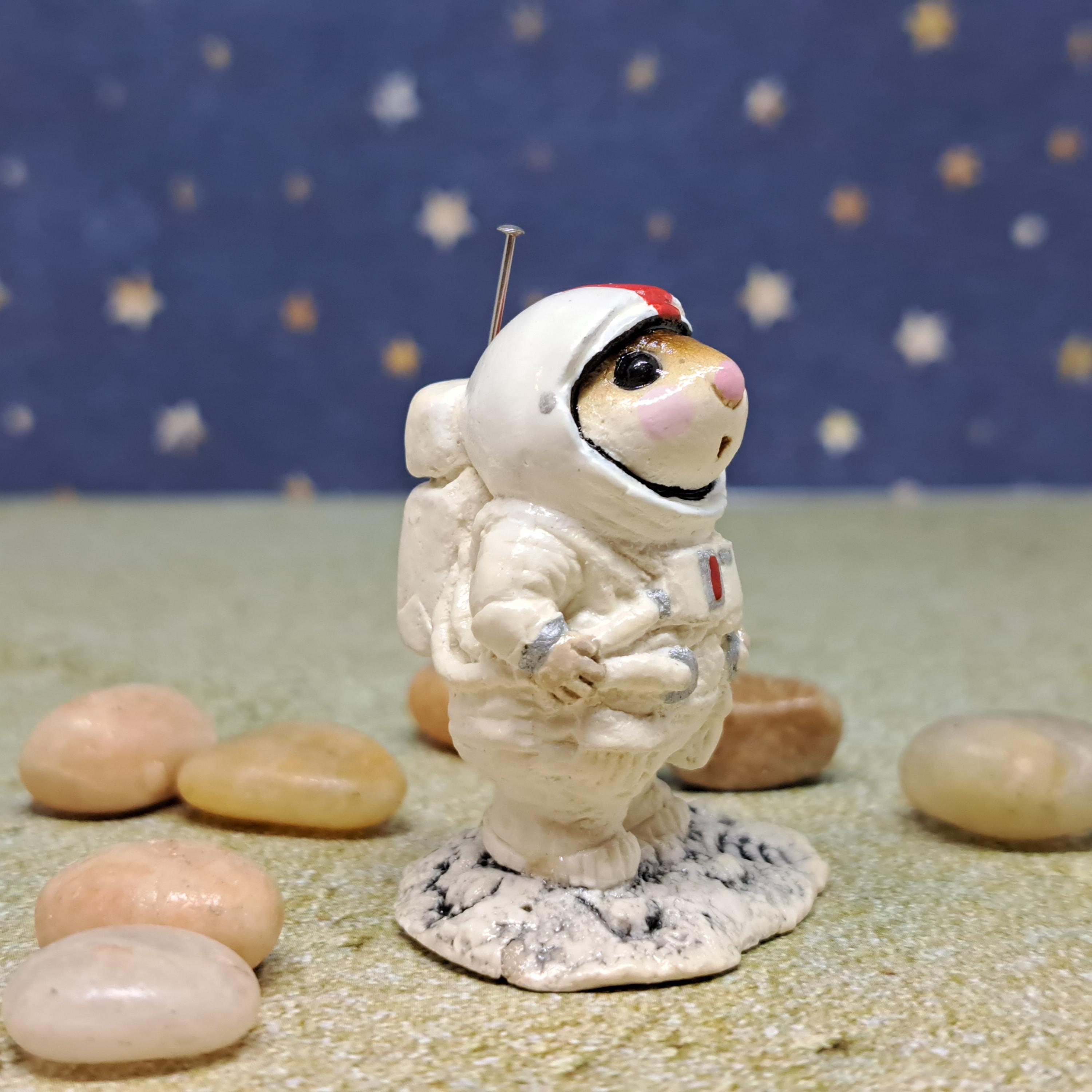 Wee Forest Folk M-078 Moon Mouse, Miniature Astronaut Mouse - Etsy
