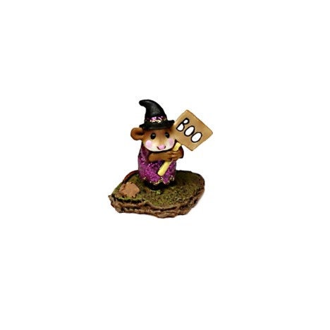 Micro Mouse Figurine, Wee Forest Folk MINI Little Boo-boo M