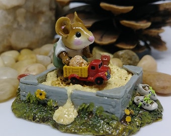 Wee Forest Folk M-370 Just the Two of Us, Miniature Mouse Figurine