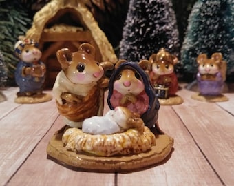 置物 Wee forest folk Yule log Mini Yule Log - Wee Forest Folk