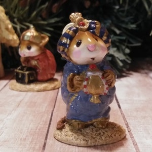 Wee Forest Folk Christmas Figurine M-122b Shepherd Standing Wee Forest Folk Christmas Figurine M-122b Shepherd Standing
