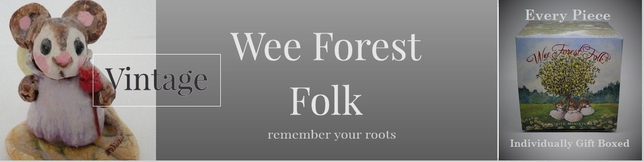 Wee forest folk テディーベア、ローリーポーリ WeeForestFolkVintage - Etsy