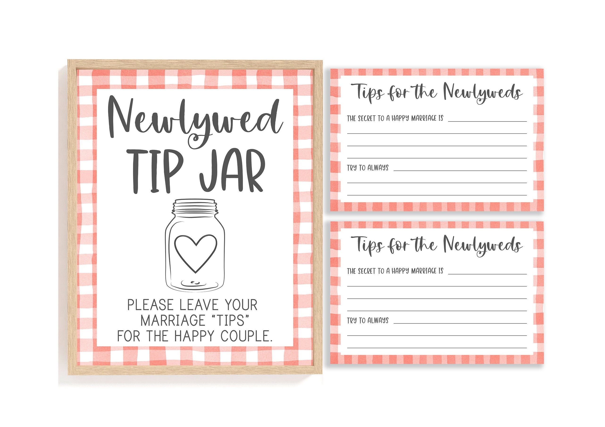 Advice for the Bride and Groom Advice for the Couple Bridal - Etsy