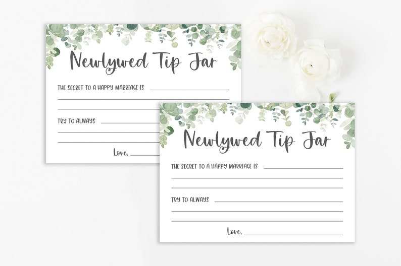 Advice for the Bride and Groom Advice for Couple Bridal Shower Advice ...