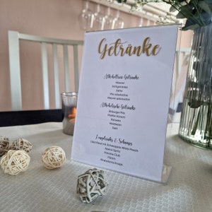 Getränkekarte • Hochzeit • Kommunion • Konfirmation • Taufe