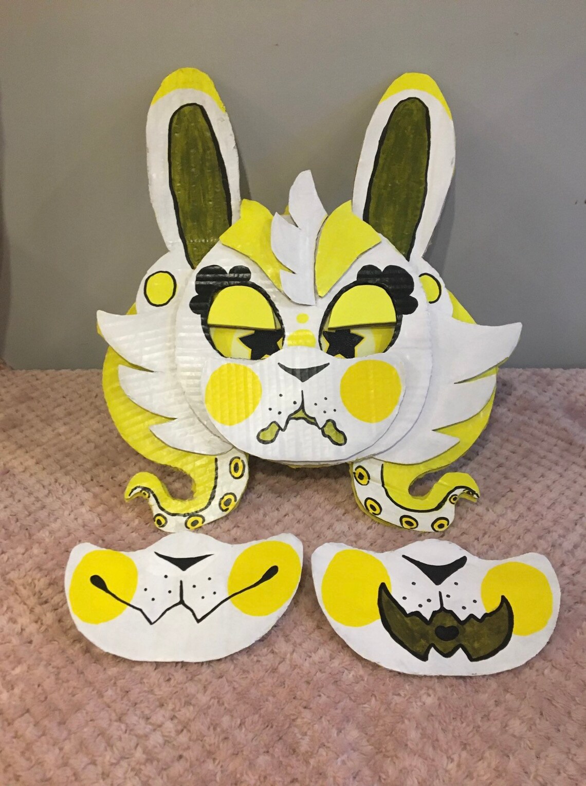Furry/animal custom expressive cardboard masks Etsy