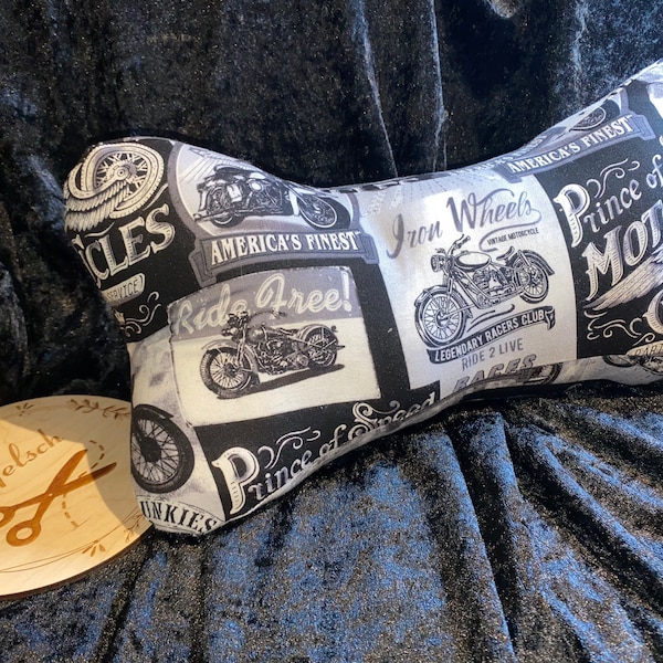 Harley Davidson Motorrad Biker  Geschenk Leseknochen Nackenkissen Relaxkissen Lesekissen zur Entspannung als Rückenstütze Lesen Tablethalter