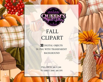 Fall Elements Clipart, Fall Decor Clipart, Gezellige Herfst Clipart, Pompoen Clipart, Herfst Design, Herfst Craft, Herfstbladeren, Herfst Elementen