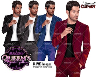Man clipart, Business man clipart, Boyfriend clipart, Casual man clipart, Boy clipart, Male clipart, White man clipart, Man in suit, Teacher