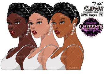 Clipart twarzy, clipart dziewczyny afro, clipart dziewczyny mody, clipart dziewczyny szefowej, clipart głowy, czarna kobieta, magia czarnej dziewczyny, ilustracja mody
