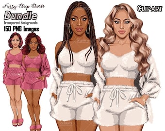 Pajama girl clipart, Woman in Sleepwear, Pajama Illustration, Cozy clipart, Bedtime clipart, Pajama Fashion, Pajama Party, Fashion girl