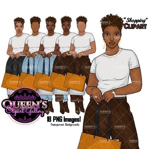 Afro girl clipart, Fashion clipart, Black woman clipart, Black girl magic, Fashion girl clipart, Girl boss clipart, Black girl png, Shopping