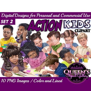 Action kids clipart, Kids in action clipart, Elementary students, Children clipart, Young Kids clipart, Kiddos clipart, Kids clipart