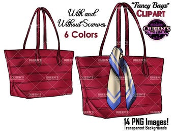 Fashion Bag Clipart PNG | Designer Purse Clipart | Handbag Clipart | Glam Accessories PNG | Planner Clipart | Fashion Accessories Clipart